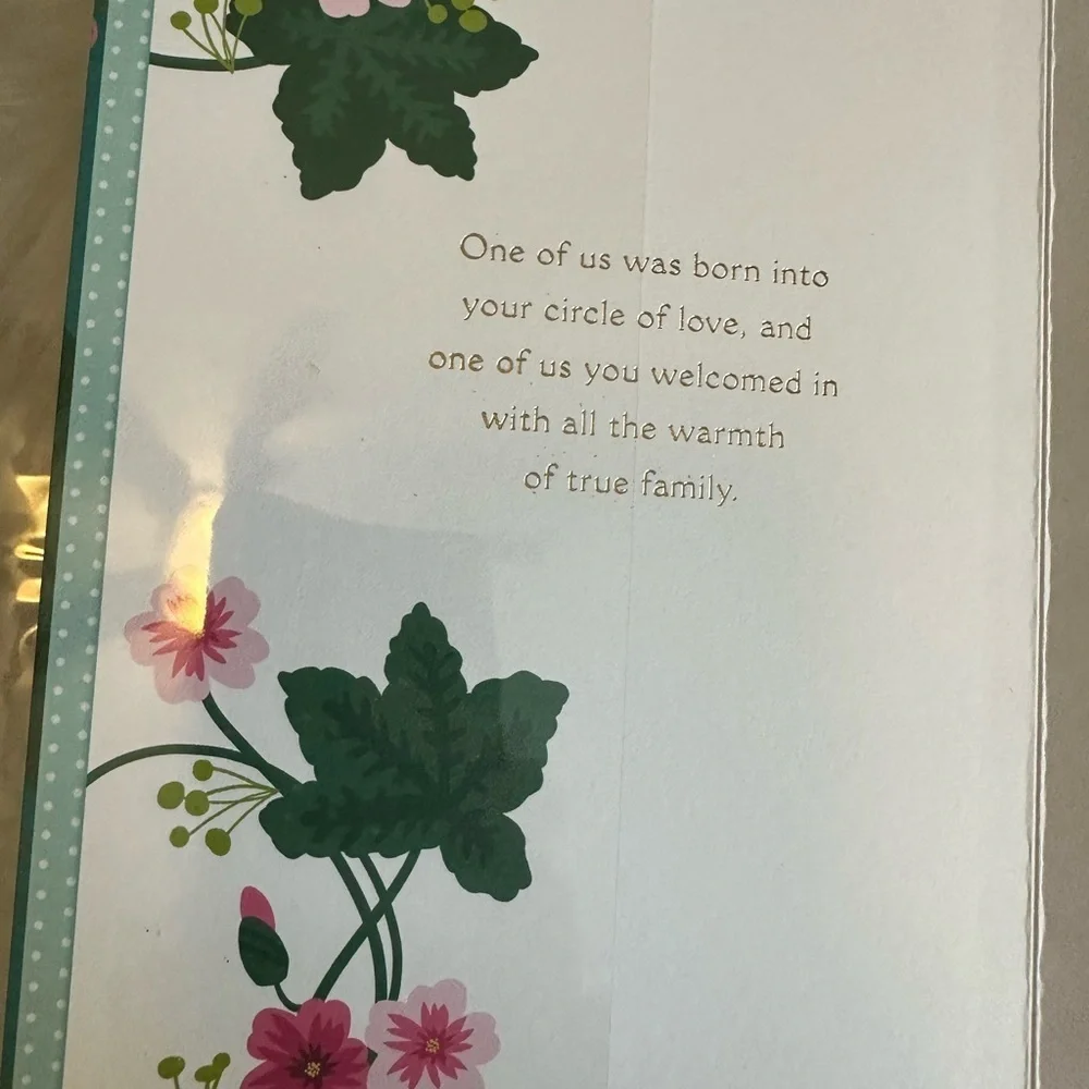 🩵5/$8 Elegant Birthday Card with Gold Accents